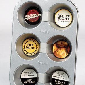 Wilton 1.1 in. W X 7.2 in. L Muffin Pan Silver