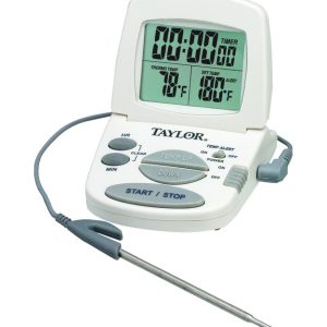 Taylor Instant Read Digital Probe Thermometer w/ Alarm & Timer