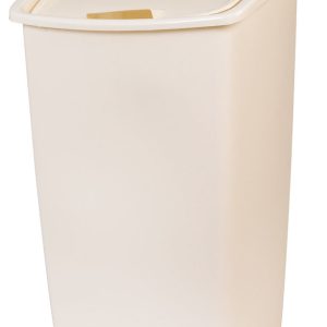 Rubbermaid 11.25 gal Bisque Plastic Swing-Out Trash Can
