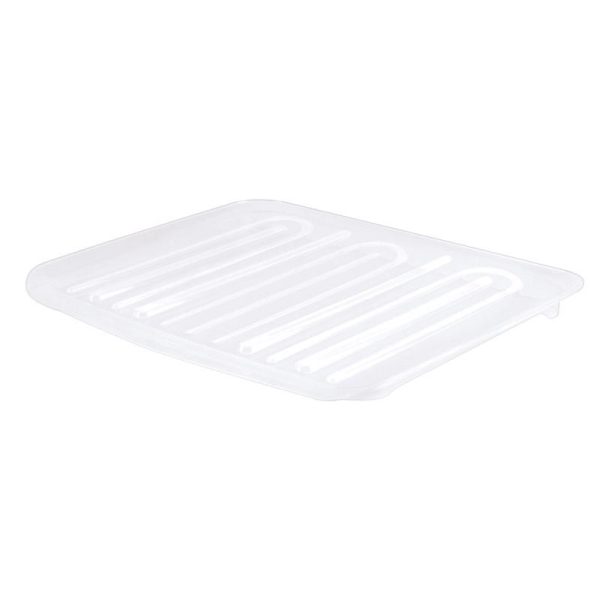 Rubbermaid 18 in. L X 14.8 in. W X 1-5/16 in. H Clear Plastic Dish Drainer