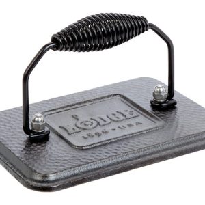 Lodge Logic Cast Iron Bacon Press Black