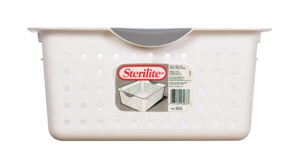 Sterilite 1.5 cu ft White Storage Bin 6 in. H X 12.875 in. W X 15.875 in. D Stackable