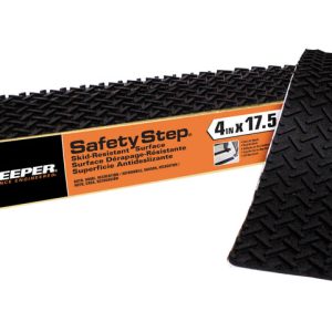 Keeper Safety Step 4 in. W X 17.5 in. L Gray Rubber Stair Tread