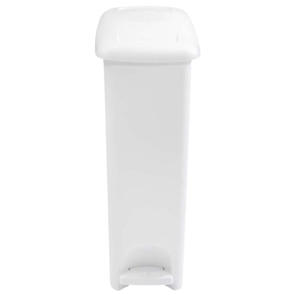 Rubbermaid 11.25 gal White Plastic StepOn Trash Can PaintPlace New York