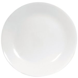 Corelle White Glass Winter Frost White Dinner Plate 10-1/4 in. D 1 pk