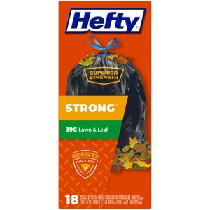 Hefty Extra Strong 39 gal Trash Bags Drawstring 18 pk