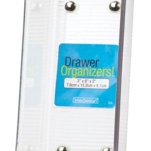 iDesign Linus 3 in. H X 6 in. W X 2 in. D Plastic Drawer Organizer