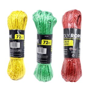 Diamond Visions 1/4 in. D X 72 in. L Assorted Twisted Poly Rope
