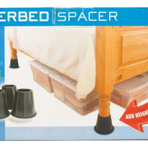 Range Kleen Plastic Bed Risers Black Round 6.63 in. W X 9.25 in. L 4 pk