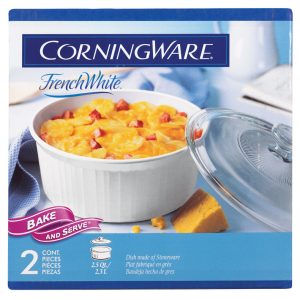 Corningware 10 in. W X 10 in. L Casserole Pan White