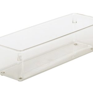 iDesign Linus 3 in. H X 4 in. W X 12 in. D Plastic Drawer Organizer