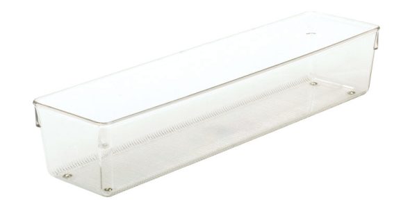 iDesign Linus 4 in. H X 3 in. W X 16 in. D Plastic Drawer Organizer