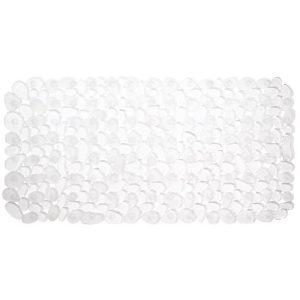 iDesign 26-1/2 in. L X 13-3/4 in. W Clear PVC Bath Mat