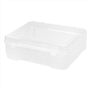 IRIS 24 qt Clear Craft Case 6.13 in. H X 17.2 in. W X 15.29 in. D Stackable