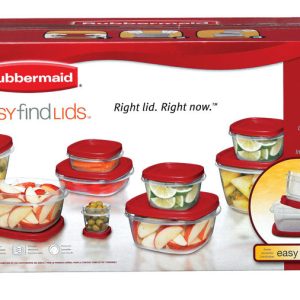 Rubbermaid Easy Find Lids Clear Food Storage Container Set 12 pk