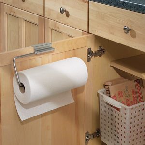 iDesign Stainless Steel Paper Towel Holder 5.3 in. H X 1.8 in. W X 11.8 in. L