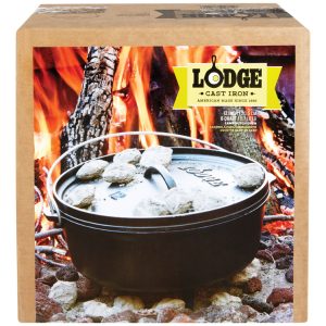 Lodge Logic Cast Iron Dutch Oven 12 in. 6 qt Black