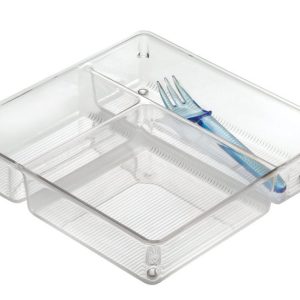 iDesign Linus 2 in. H X 9 in. W X 9 in. D Plastic Drawer Organizer