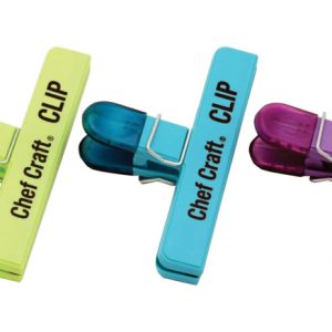 Chef Craft Assorted Colors Plastic Bag Clip