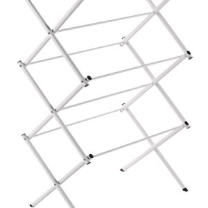 Polder 42 in. H X 14.5 in. W X 29 in. D Rugged Steel Accordian Collapsible Clothes Drying Rack