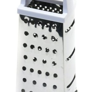 Chef Craft Silver/White Plastic/Stainless Steel 4-Sided Pyramid Grater