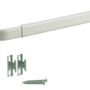Kenney Enamel White Curtain Rod 18 in. L X 28 in. L