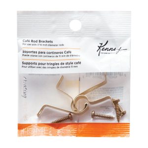 Kenney Brass Brass Cafe Curtain Rod Bracket