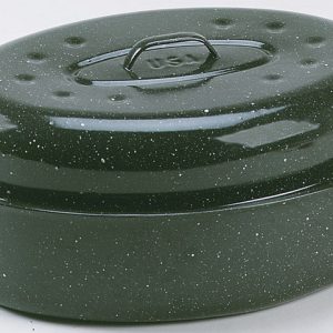 Granite Ware Porcelain Enamel Covered Roaster 15 lb Black