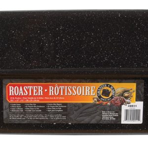 Granite Ware Porcelain Enamel Covered Roaster 25 lb Black