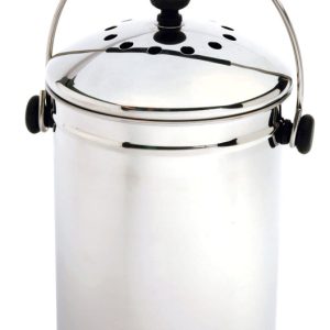 Norpro Nordic Silver Stainless Steel Compost Keeper 1 gal