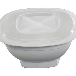 Nordic Ware White Plastic Microwave Popcorn Popper 12 cups