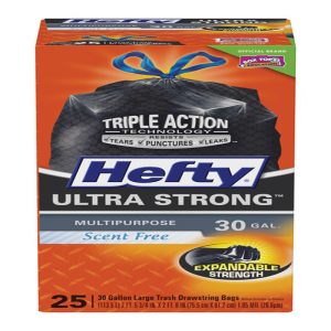 Hefty Ultra Strong 30 gal Trash Bags Drawstring 25 pk