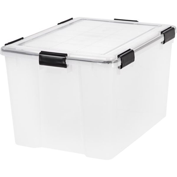 Iris Weathertight 46 Quart Clear Storage Box 11.75 In. H X 15.75 In. W 