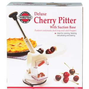Norpro Nordic White ABS/Stainless Steel Deluxe Cherry Pitter