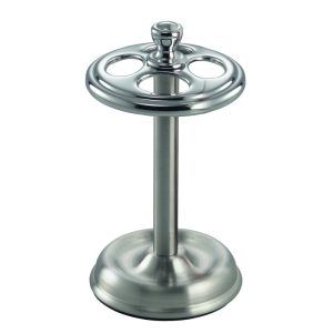 iDesign Chrome Silver Metal Toothbrush Holder