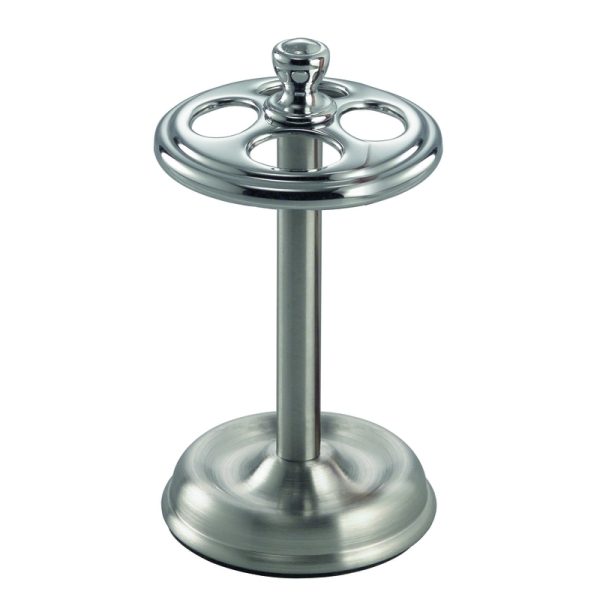 iDesign Chrome Silver Metal Toothbrush Holder