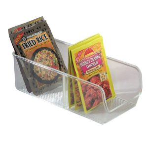 iDesign Linus 3-1/2 in. H X 5 in. W X 10-1/2 in. L Clear Spice Organizer
