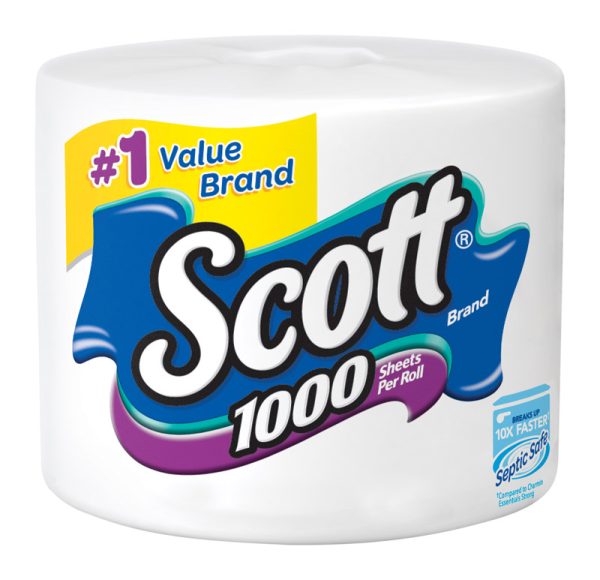 Scott Toilet Paper 1 Rolls 1000 sheet 104.8 sq ft