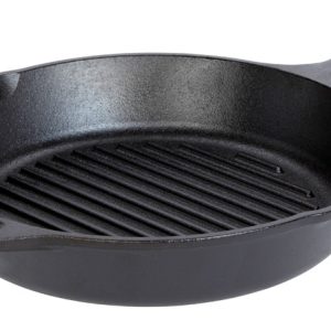 Lodge Cast Iron Grill Pan 10-1/4 in. Black
