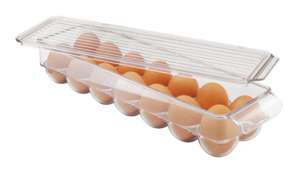 iDesign 3 in. H X 14.5 in. D Plastic Egg Holder