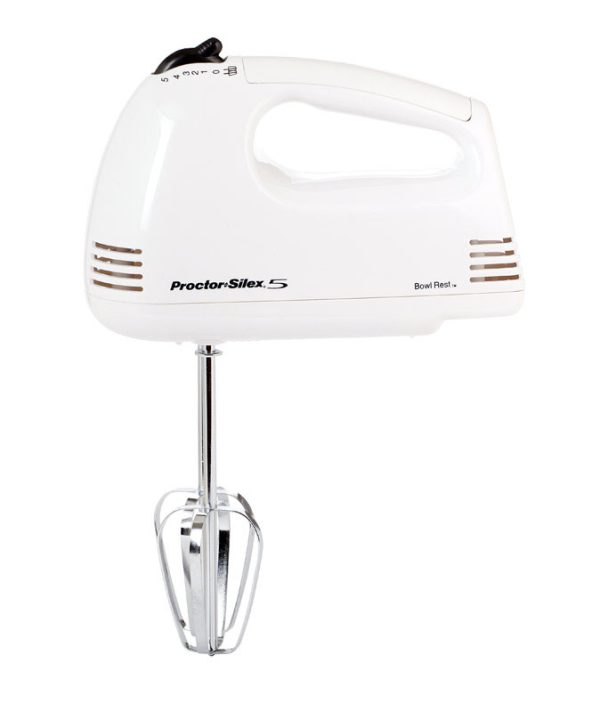 Proctor Silex White 5 speed Hand Mixer