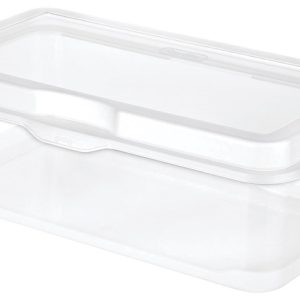 Sterilite 1.6 cu ft Clear Organizer Bin 4.5 in. H X 7.625 in. W X 13.125 in. D Stackable