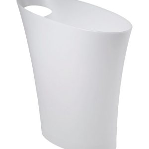 Umbra Skinny 2 gal White Plastic Modern Wastebasket