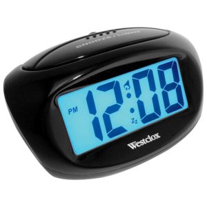 Westclox 1 in. Black Alarm Clock Digital