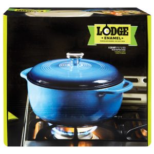 Lodge Logic Cast Iron Dutch Oven 10.5 in. 6 qt Blue