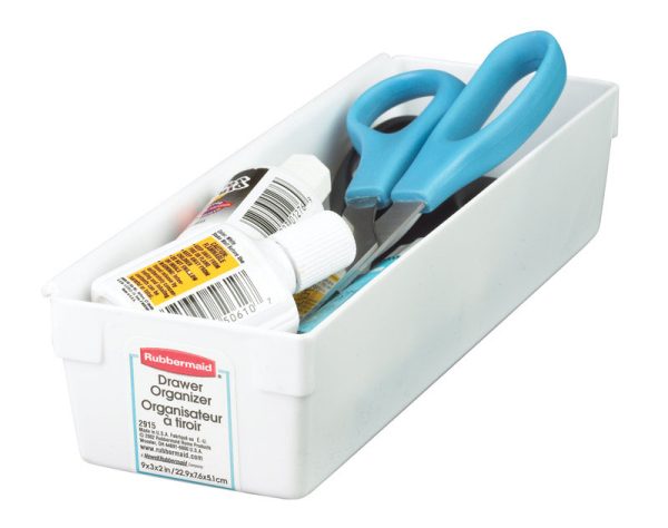 Rubbermaid 2 in. H X 3 in. W X 9 in. D Plastic Drawer Organizer
