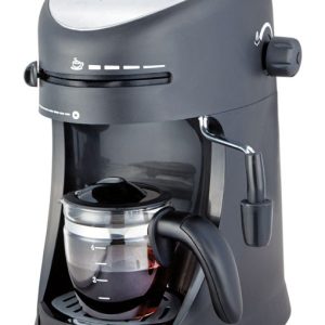 Capresso 4 cups Black/Silver Cappuccino/Espresso Maker