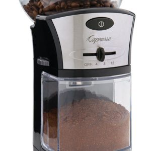 Capresso Black Plastic/Steel 0.5 lb Coffee Grinder
