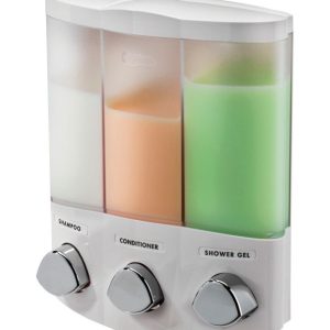 Better Living Euro Clear White ABS plastic Lotion/Soap Dispenser
