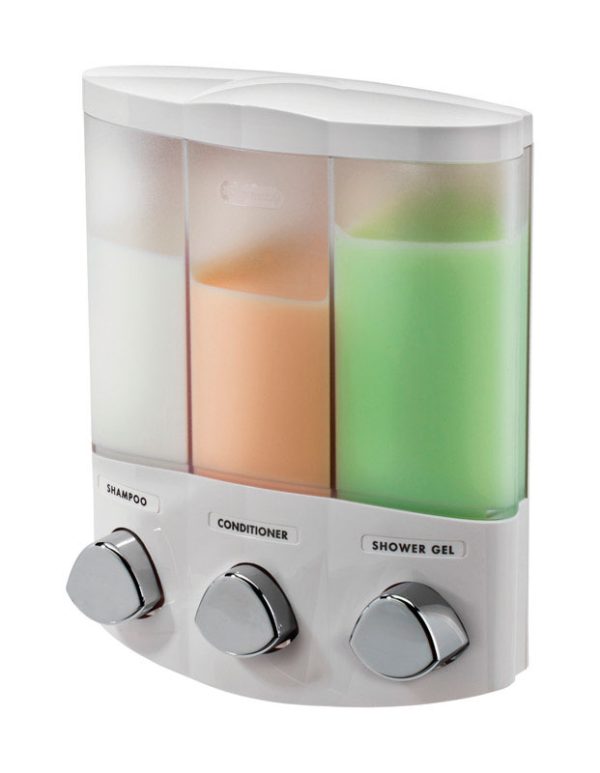Better Living Euro Clear White ABS plastic Lotion/Soap Dispenser
